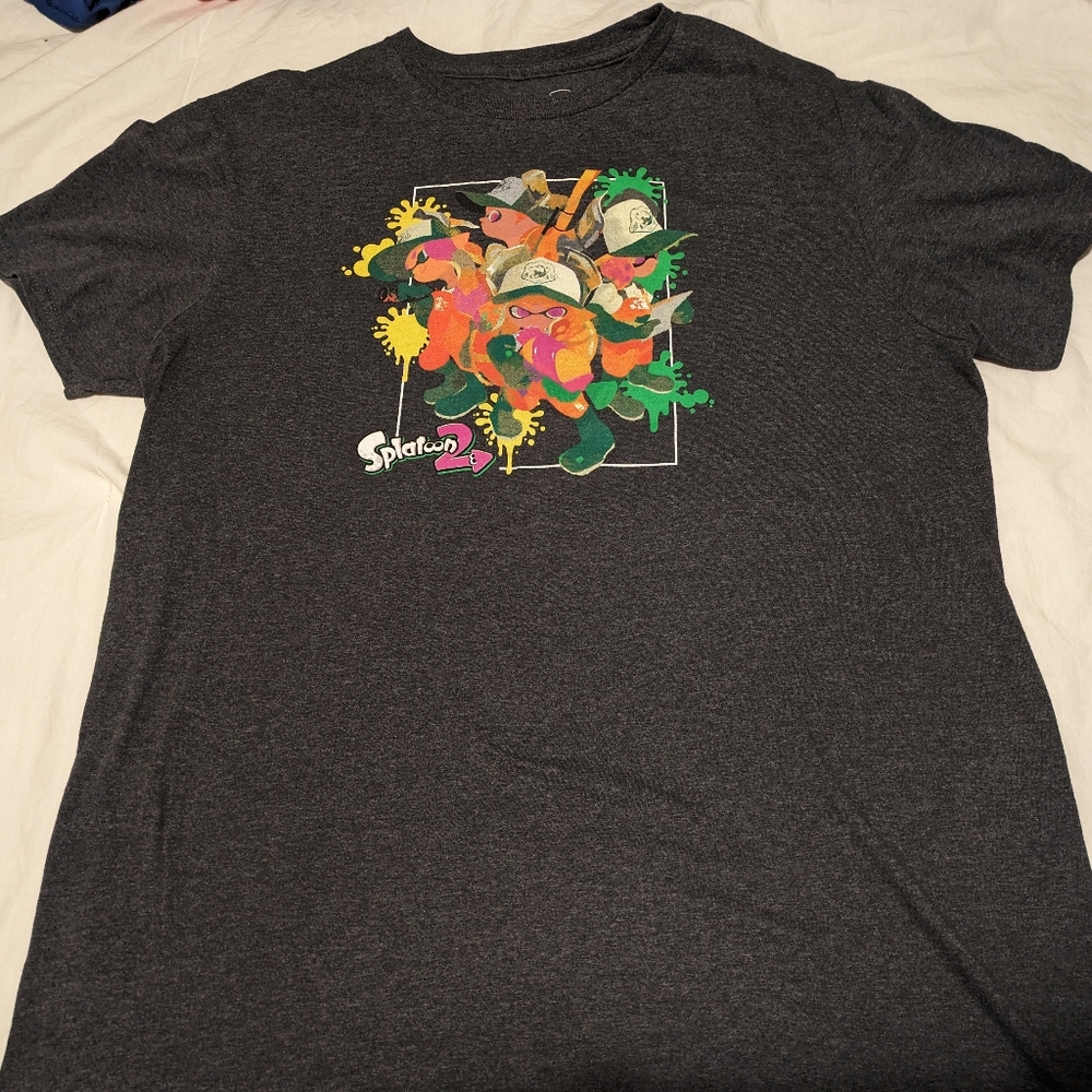 Splatoon 2 salmon run tee children's XXL (18)